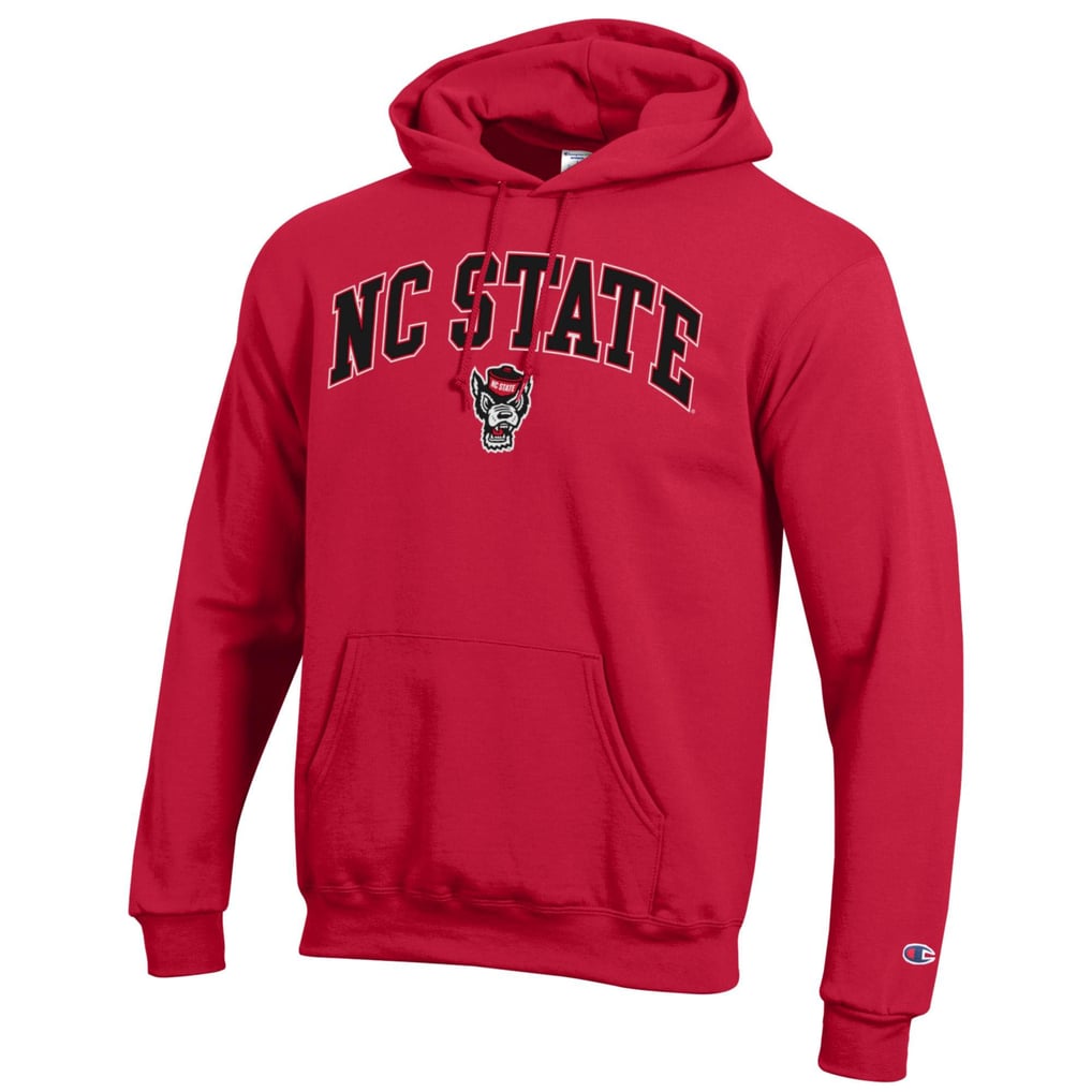  NC State Wolfpack Champion Arched Logo Fleece Pullover Hoodie - Scarlet